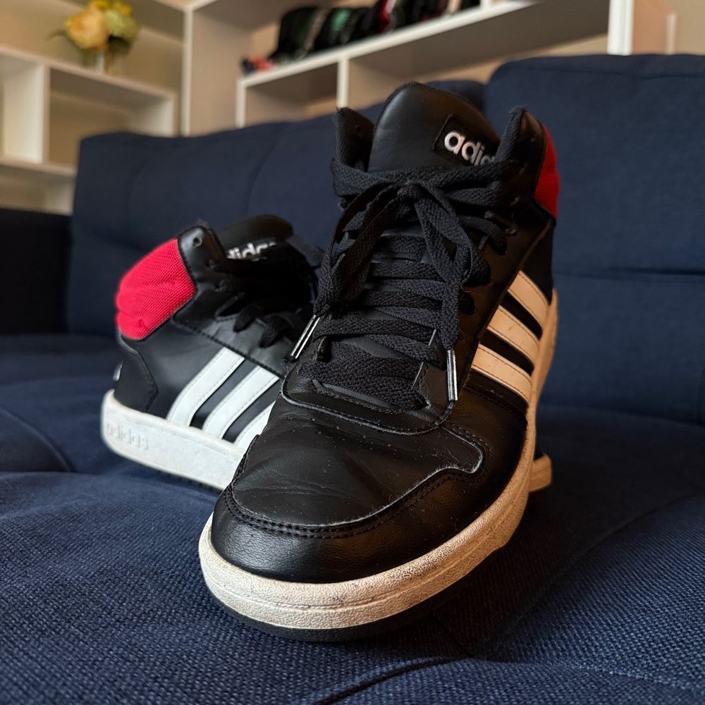 Adidas Hoops 2.0 Mid Core Black Shoes